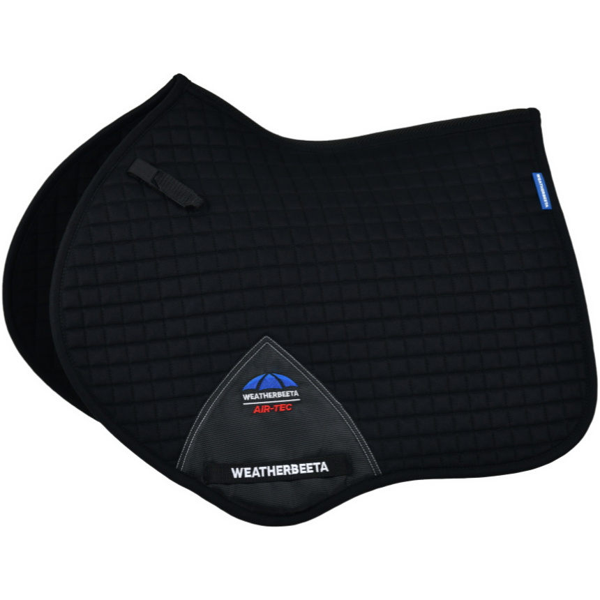 2025 Weatherbeeta Prime Air-Tec Jump Shaped Saddle Pad 1028251 - Black
